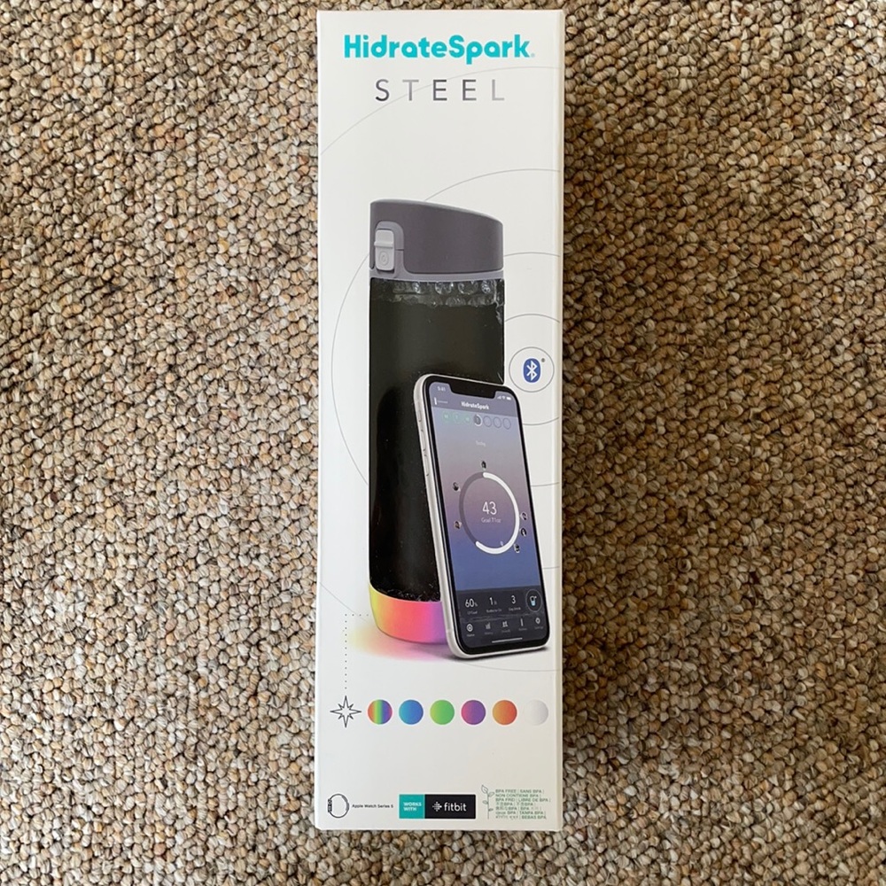 HidrateSpark STEEL Smart Water Bottle-BRAND NEW